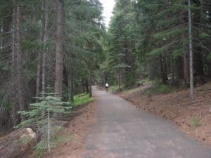 paved trail on lake almanor