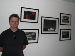 Greg Norton with his Photographs