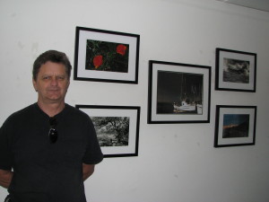 Greg Norton with his Photographs