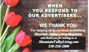 Mountain Valley Living Magtazine Thank You