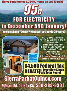 Sierra Park Quincy, CA CALL 530-283-9301