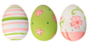 Hand painted easter eggs.