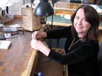 Edith Schwirian at her workbench