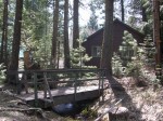 The bridge behind our cabin