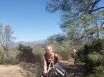 Allyson House on our trail ride