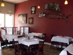 In the dining room