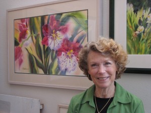 Robbie Laird with her Flowing Flowers Series