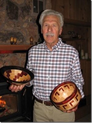 John Cox with Turned Bowls